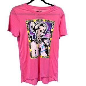 NWT Birds of Prey Women’s Teens Pink Graphic Tee Shirt Harley Quinn - Size M